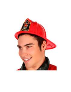 ATOSA casco bombero rojo hombre adulto : : Juguetes y juegos