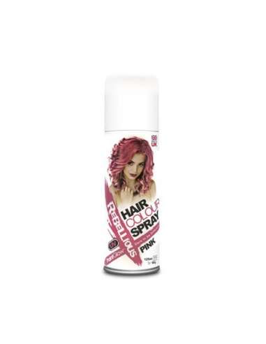 Spray de cabello rosa Halloween o Carnaval Skarel