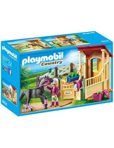 CABALLO ARABE CON ESTABLO PLAYMOBIL