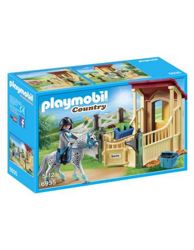 CABALLO APPALOOSA CON ESTABLO PLAYMOBIL