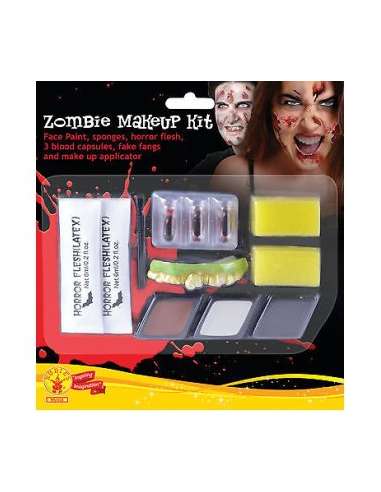 Kit de maquillaje zombie hombre Halloween Rubies