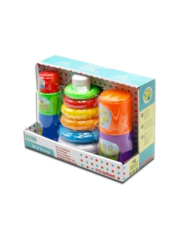 SET PIRAMIDE+CUBOS APILABLES 2 EN 1 PL20