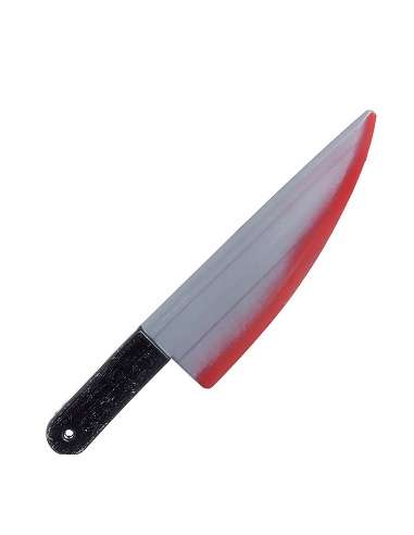 Cuchillo con sangre 40cm Halloween
