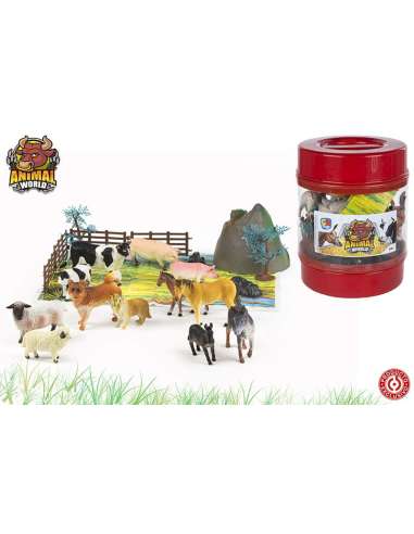 BOTE DE ANIMALES DE GRANJA CBTOYS