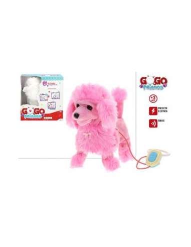 PERRITO CANICHE ELECTRICO DIRIGIDO 2/S ROSA  MARILYN