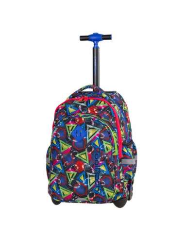 Junior Trolley Backpack geometric shapes