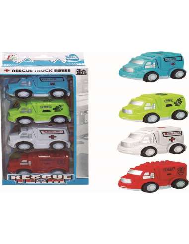 PACK 4 VEHICULOS RESCUE TEAM TS