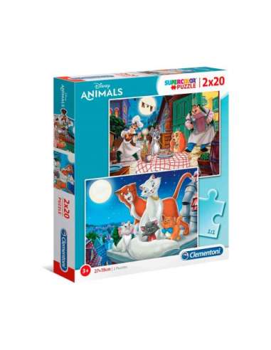 PUZZLE 2x20 Disney Animals CLEMENTONI