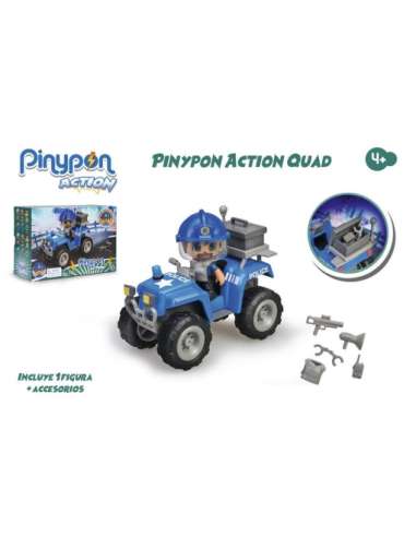 Pinypon Action. Quad con Policía