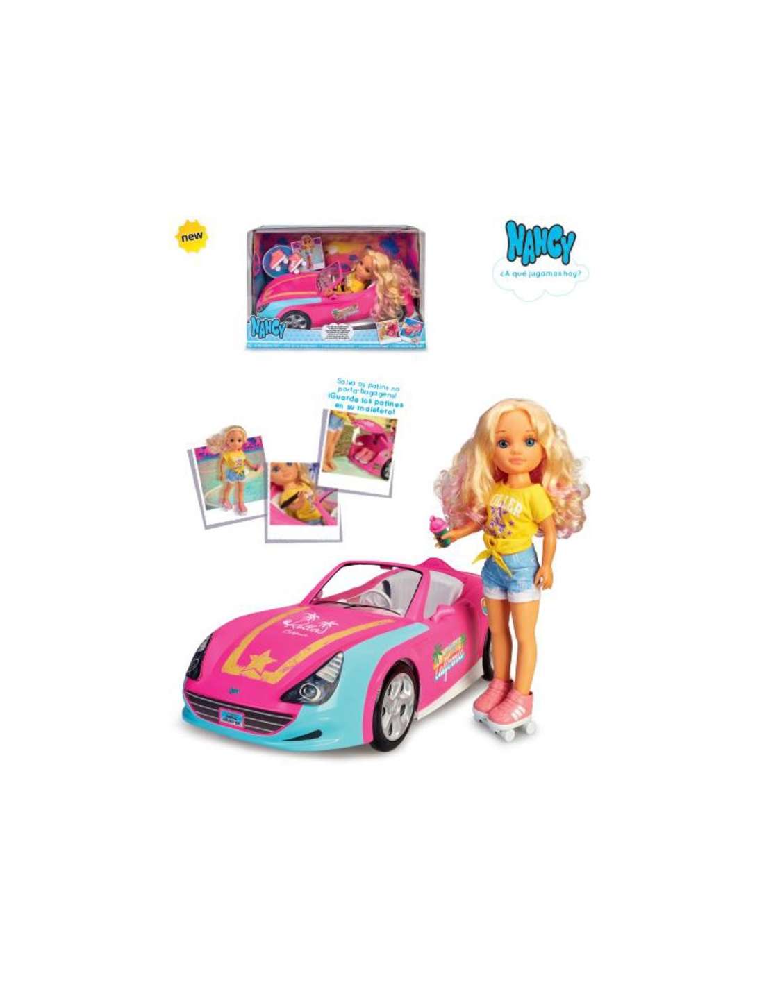 Nancy one day in California doll with car and famous skates  700015788-Christmas gift