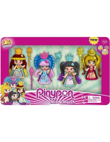 PINYPON PACK QUEENS 4 FIGURAS