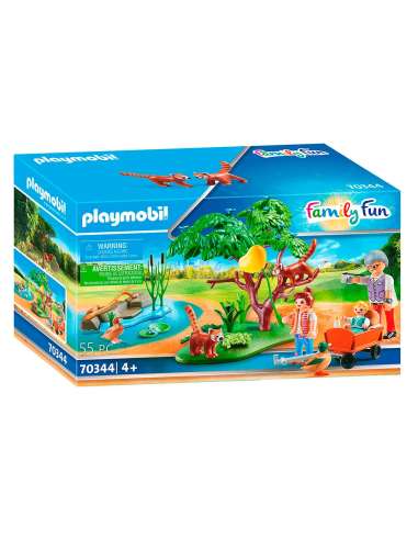 RECINTO EXTERIOR PANDAS ROJOS PLAYMOBIL