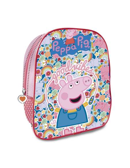 MOCHILA PEQUE A PEPPA PIG GOOD VIBES