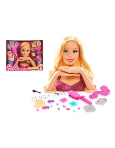 Barbie Busto Deluxe Crimp & Color famosa