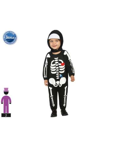 Disfraz bebe esqueleto talla de 24 a 36 meses Atosa