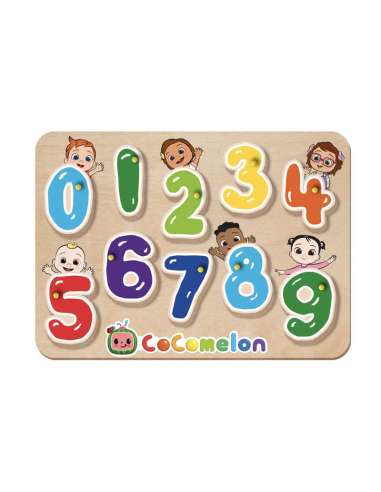Cocomelon tablero puzzle con números