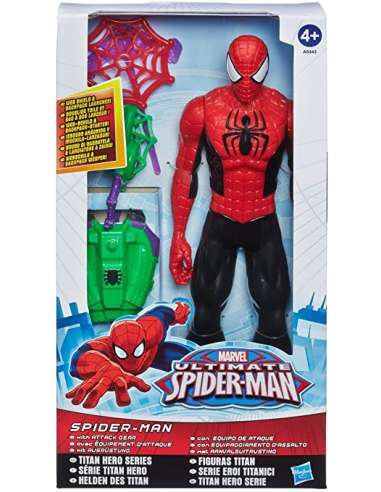 Spider-Man - Figura Titan con Equipo Lanza Redes