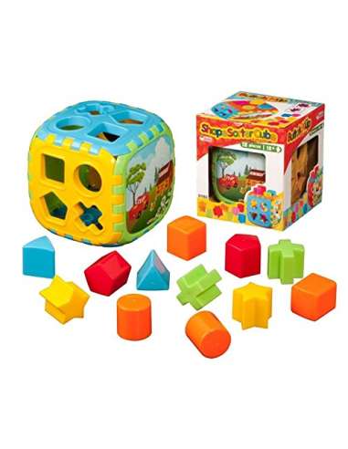 Cubo Baby Formas Colores 18 pzas
