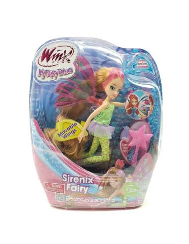 Flora Winx Club My Fairy Friend Sirenix Fairy Doll Toy Moveable Wings