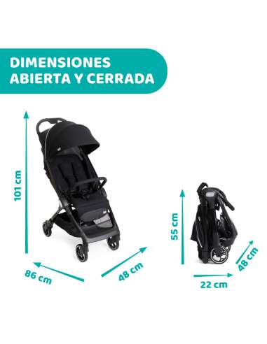 Silla de Paseo modelo WE de chicco color Black 