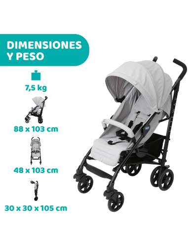 Silla de paseo Liteway4 color Grey-complete Chicco