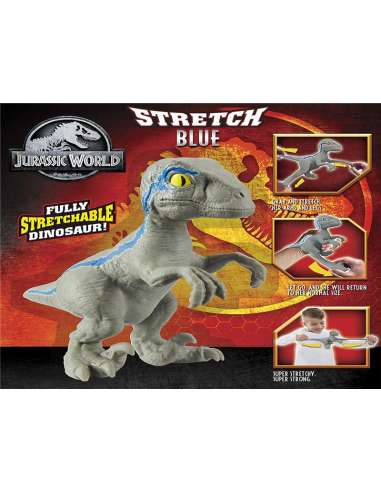  Velociraptor de Jurasicc World Mister músculo stretch Blue Famosa