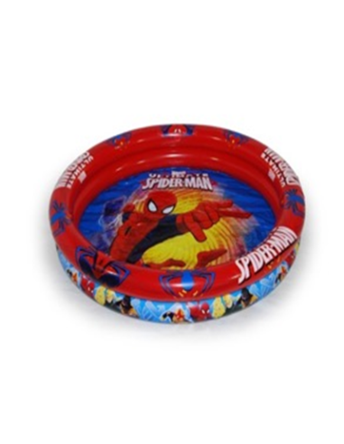 PISCINA HINCHABLE 2 ANILLA 90cms SPIDERMAN