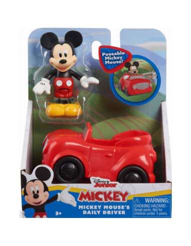 Figura Mickey articulado con coche