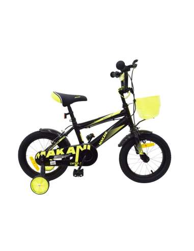 Bicicleta 12" makani diablo negro/amarillo Kikka Boo