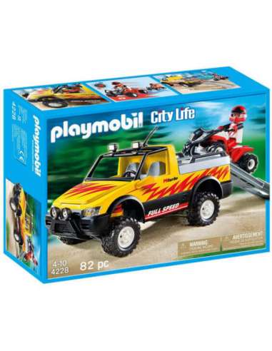 Pick up con quad de carreras 4228 Playmobil
