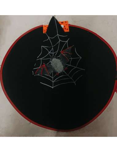 Sombrero de bruja con murciélago Halloween