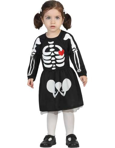 Disfraz de bebé de esqueleto 6-12 meses Halloween Atosa