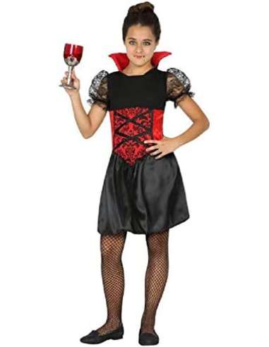 Disfraz de vampiresa de 5 a 6 años Halloween Atosa