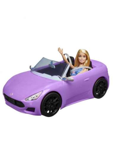 Barbie y su descapotable morado Mattel
