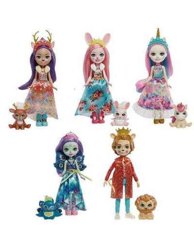 Enchantimals royal pack de 5 muñecas Mattel