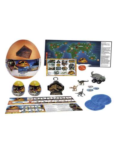 Mega huevo sorpresa Jurassic World CAPTIVF edicion dominiom toy partner