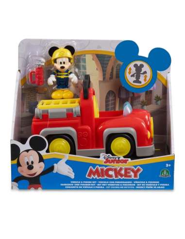 Mickey - Figura Articulada + Vehiculo 