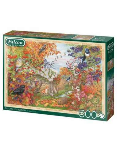 Puzzle Falcon Autumn Hedegerow 500 piezas