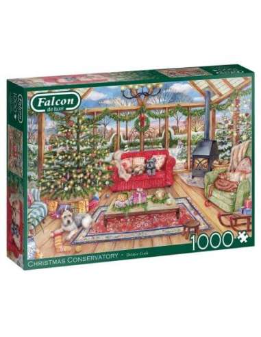 Puzzle Falcon The Christmas conservatory 1000 piezas