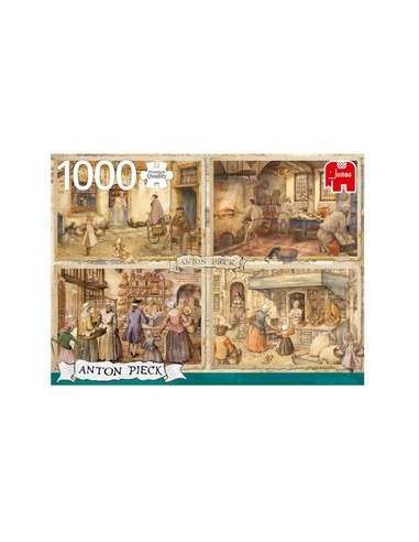 Puzzle Premium collection Anton Pieck Bakers from the 19th Century 1000 piezas
