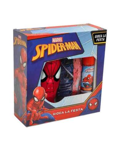 Máscara Spiderman con telaraña Valuvic
