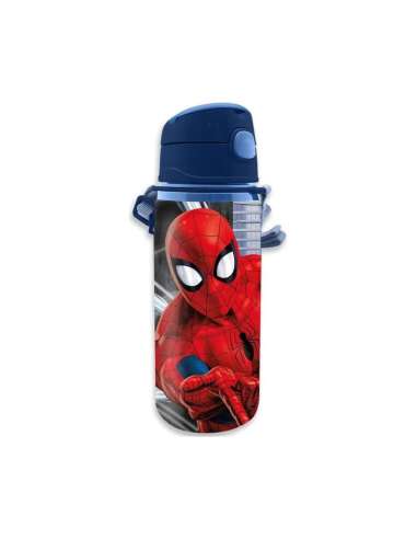 Cantimplora aluminio con asa Spiderman