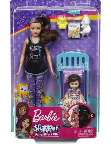 Barbie Skipper niñera con niña mattel
