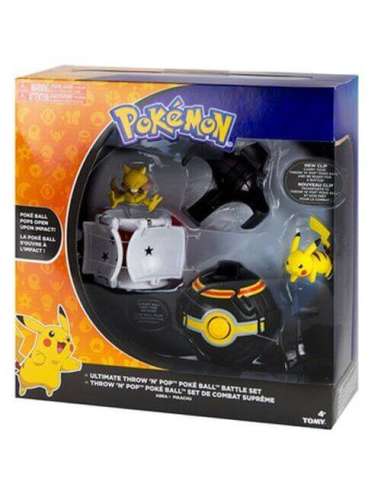 Juego de batalla Pokemon Ultimate Throw N Pop Abra Vs Pikachu