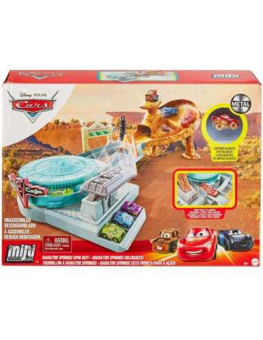 Cars Mini Racers Radiador Springs Spin Out Playset