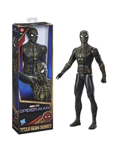 Titan Hero Spiderman negro/dorado Hasbro