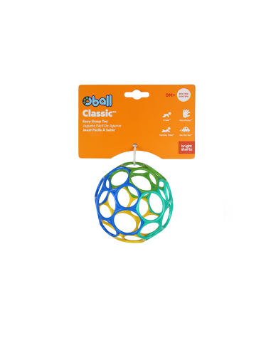 Pelota oball classic azul y verde bright starts