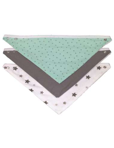 PACK DE 3 BANDANAS DPEQUES COLOR VERDE