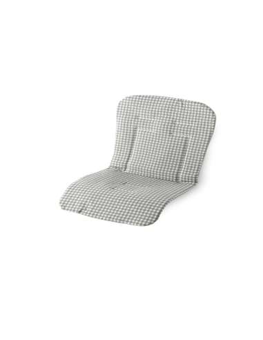 colchoneta de silla reversible vichy color gris dpeques