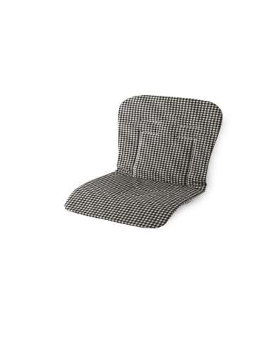 colchoneta de silla reversible vichy color negro dpeques